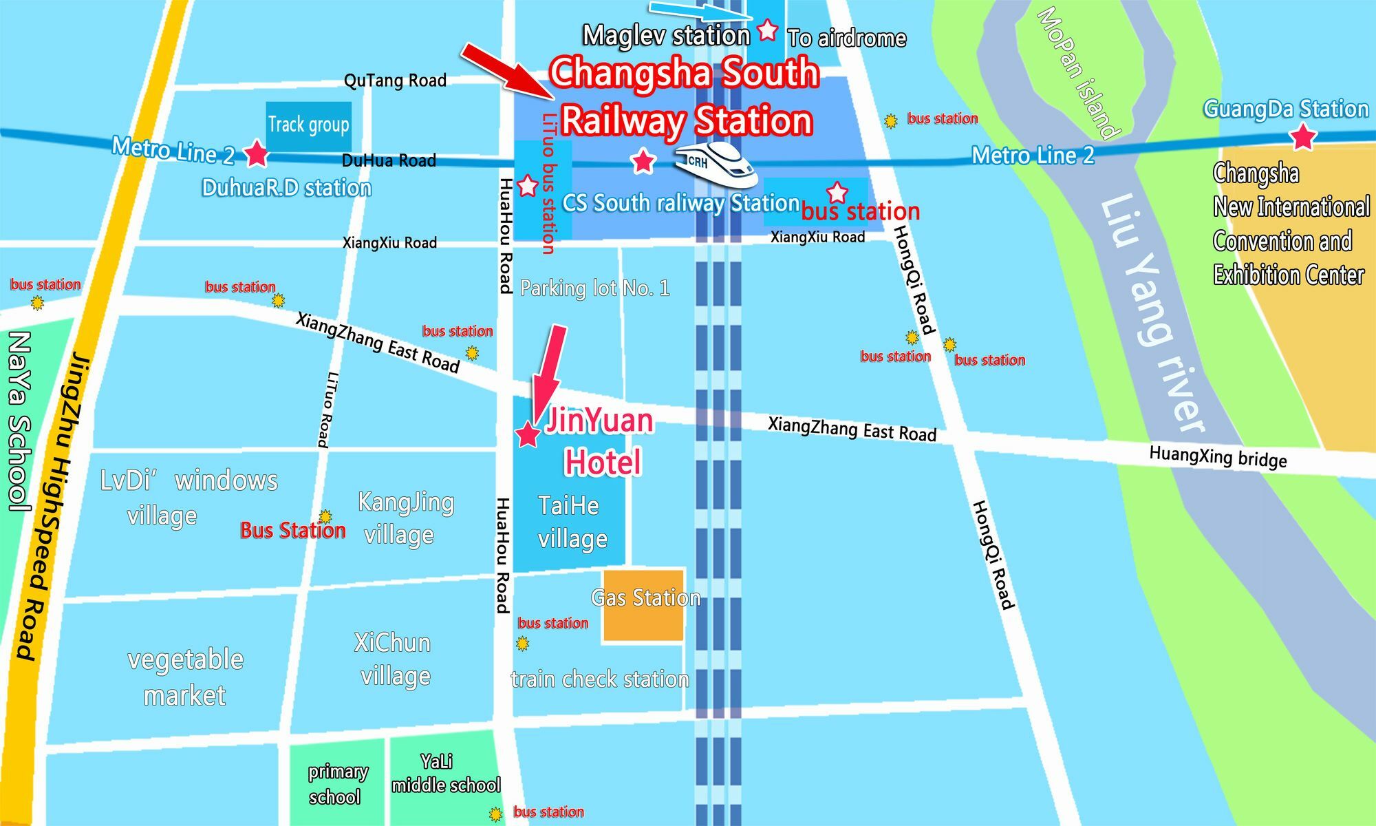 Jinyuan Hotel Changsha South Railway Station Екстериор снимка